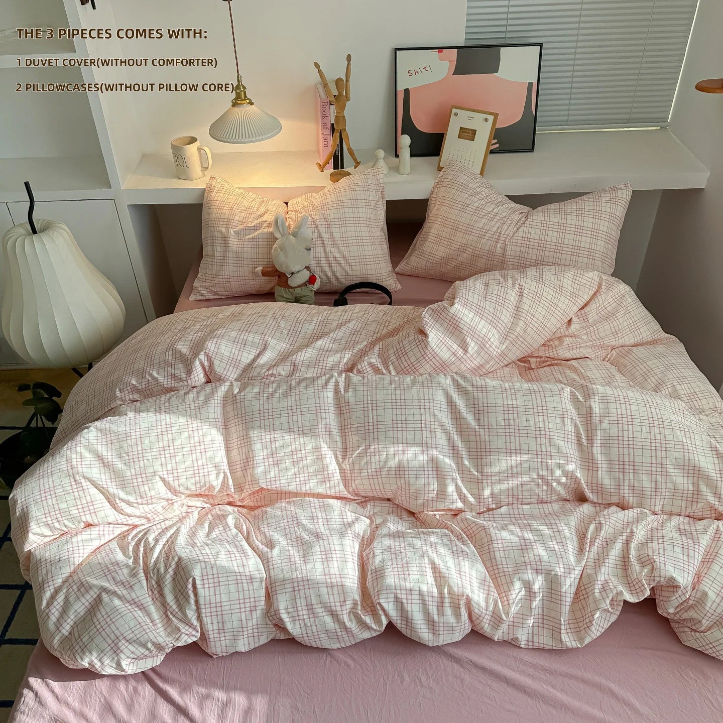 Plaid Duvet Set