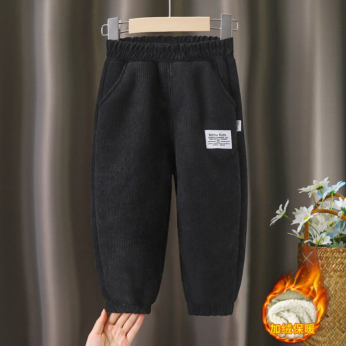 Boys Girls Down Cotton Trousers 2021 New Winter Thicken Warm Baby Waterproof Kids Pant 2-12 years old for Children Sweatpants