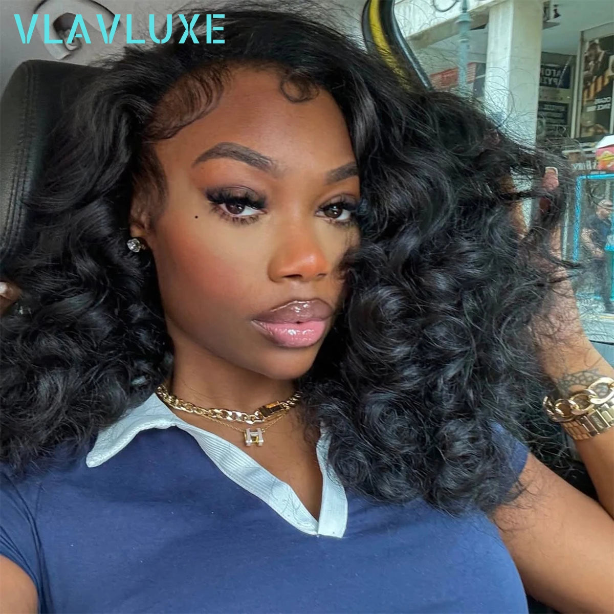 Bouncy Curly Double Drawn Wig