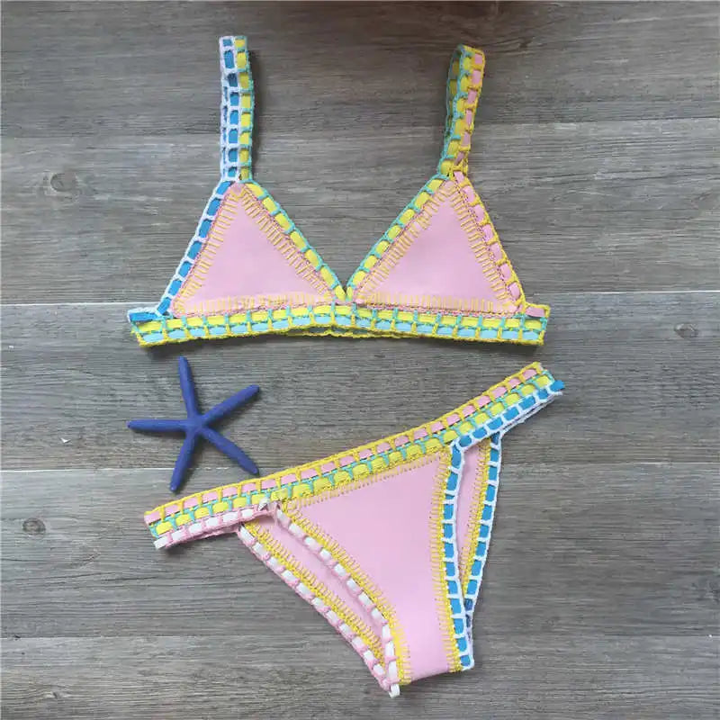 Pink Crochet Bikini