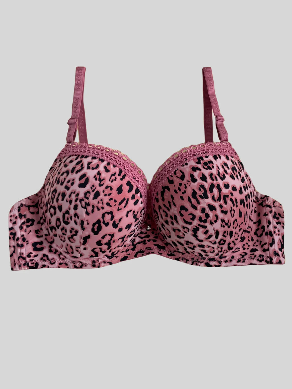 Leopard Print Push Up Bra
