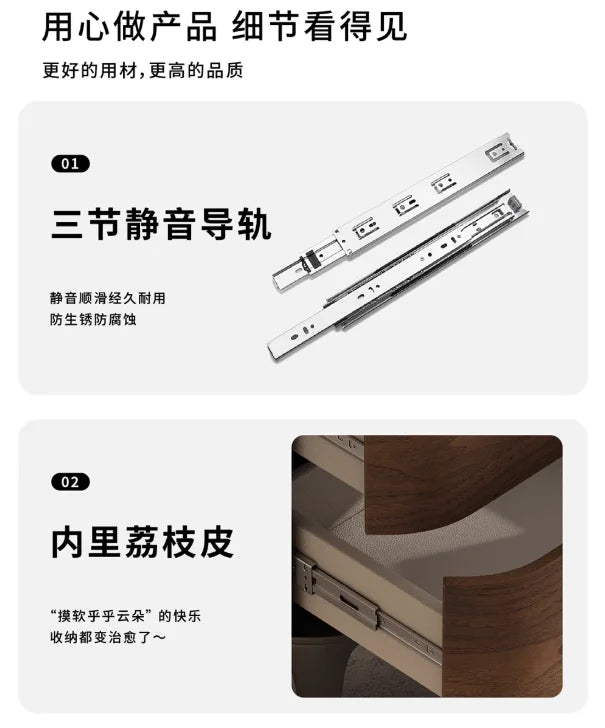 ☕ The "Midnight Mocha" Curved Nightstand ☕