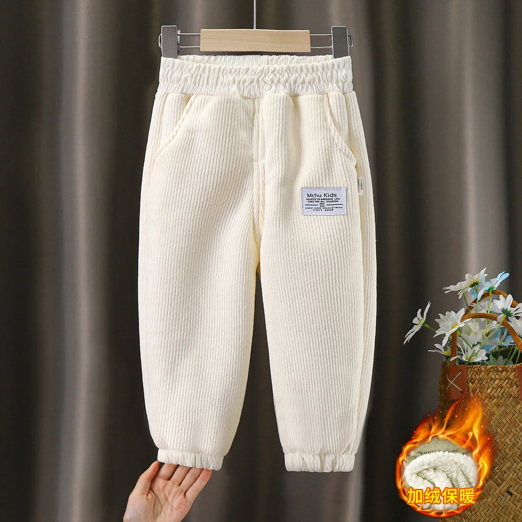 Boys Girls Down Cotton Trousers 2021 New Winter Thicken Warm Baby Waterproof Kids Pant 2-12 years old for Children Sweatpants
