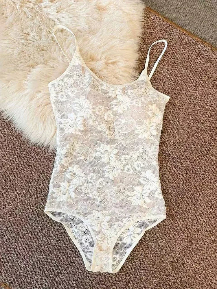 Lace Crop Bodysuit