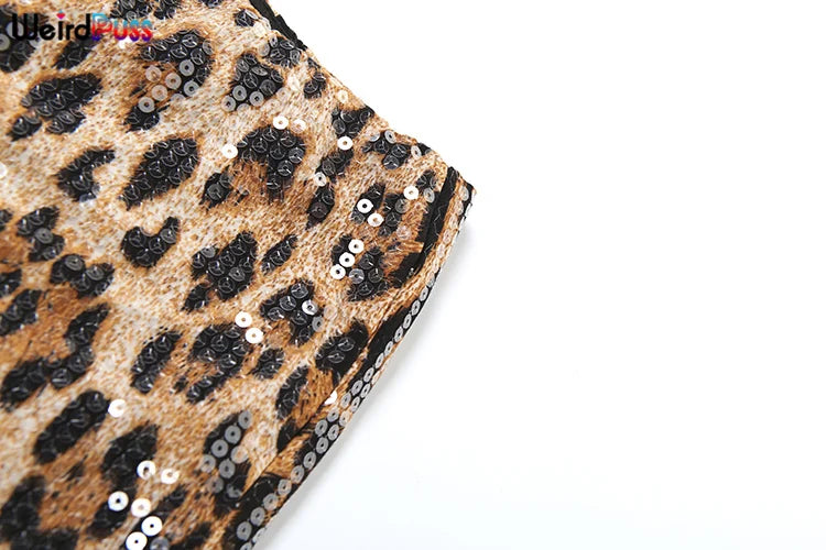 Leopard Print Mini Shorts