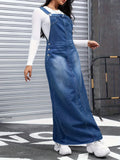 Denim Overall Skirt