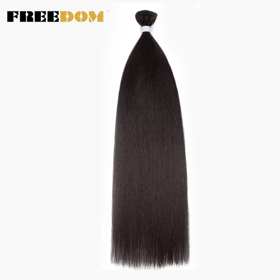 Synthetic Straight Hair Bundles Ombre