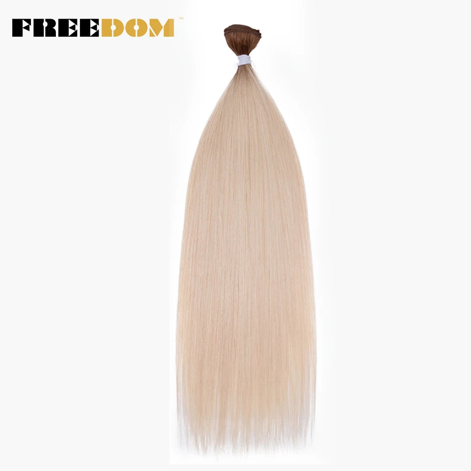 Synthetic Straight Hair Bundles Ombre