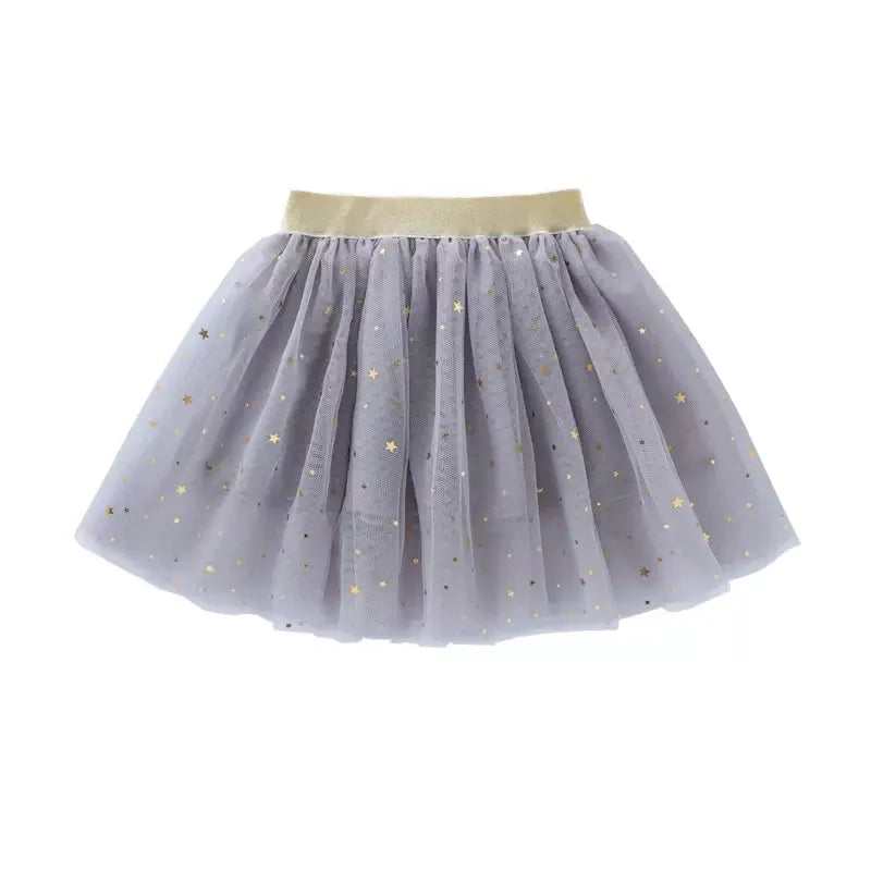 1pcs Summer Children Princess Skirts Baby Tutu Skirt Kids Star Glitter Dance Sequin Birthday Party Skirt Girl Ballet Short Skirt