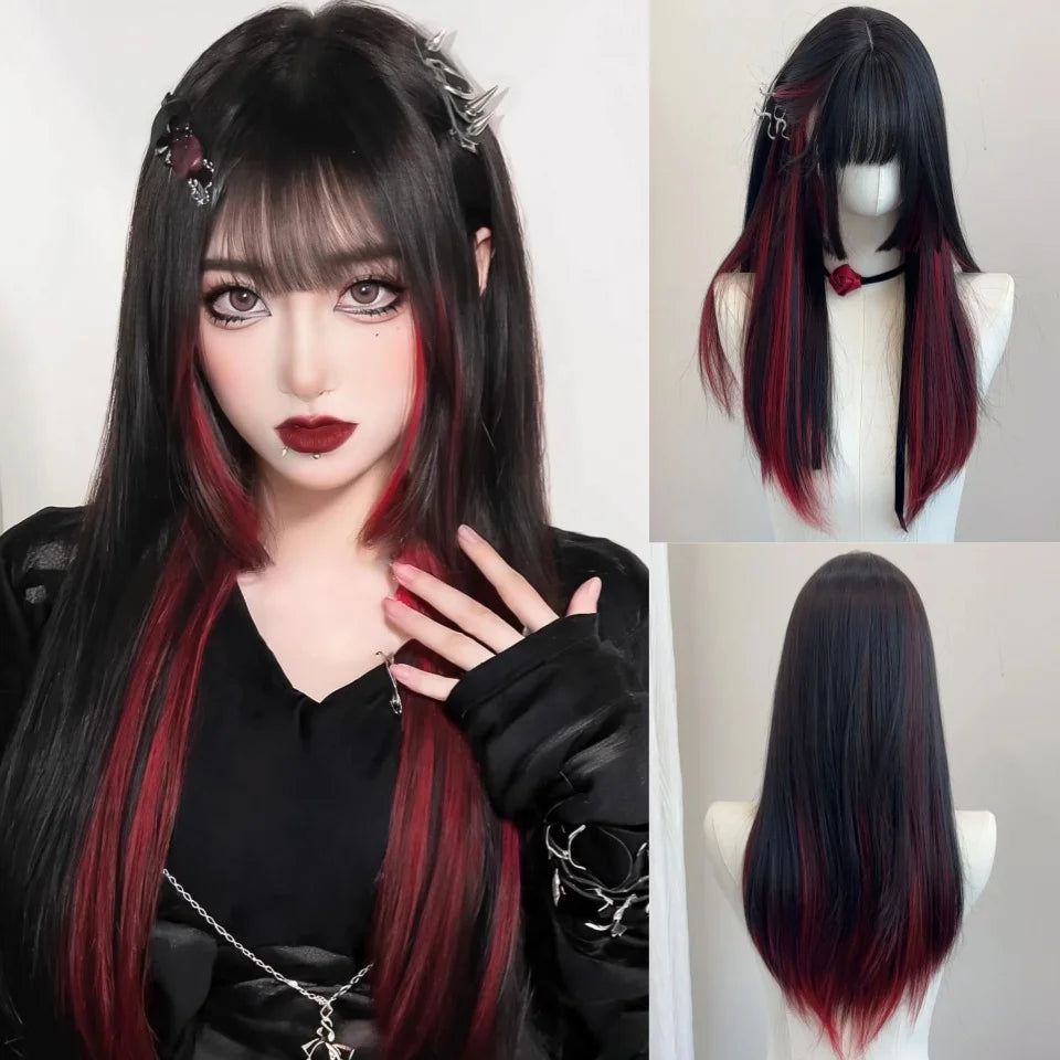 Ombre Long Straight Wig
