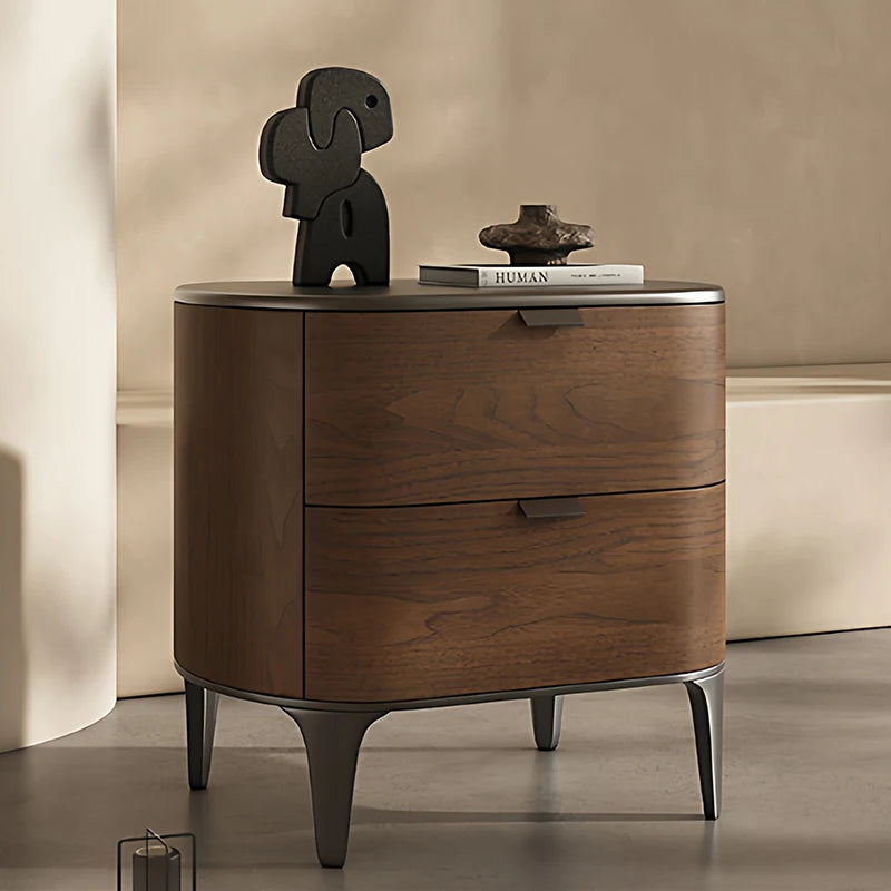 ☕ The "Midnight Mocha" Curved Nightstand ☕