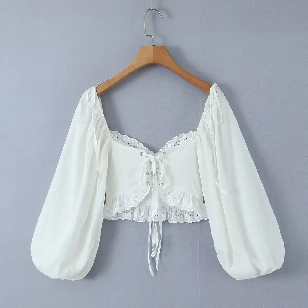 Wire Circle Bra Corset Shirt