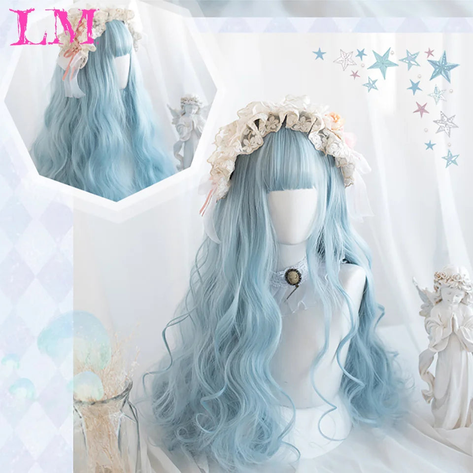 Bang Long Natural Wavy Hair Wig