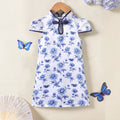 Willow Blossom Porcelain Qipao Dress