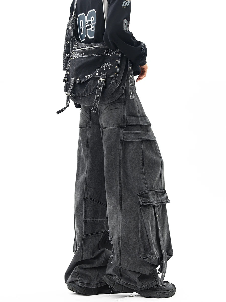 High Street Solid Color Jeans