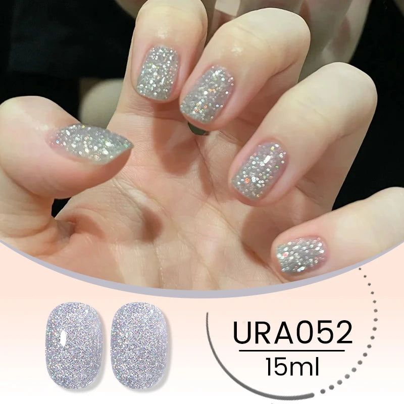 UR SUGAR 15ml Jelly Milky White Translucent Color Gel Polish Semi Permanent UV Gel Nail Art Soak Off Gel Varnish Latest Fashion