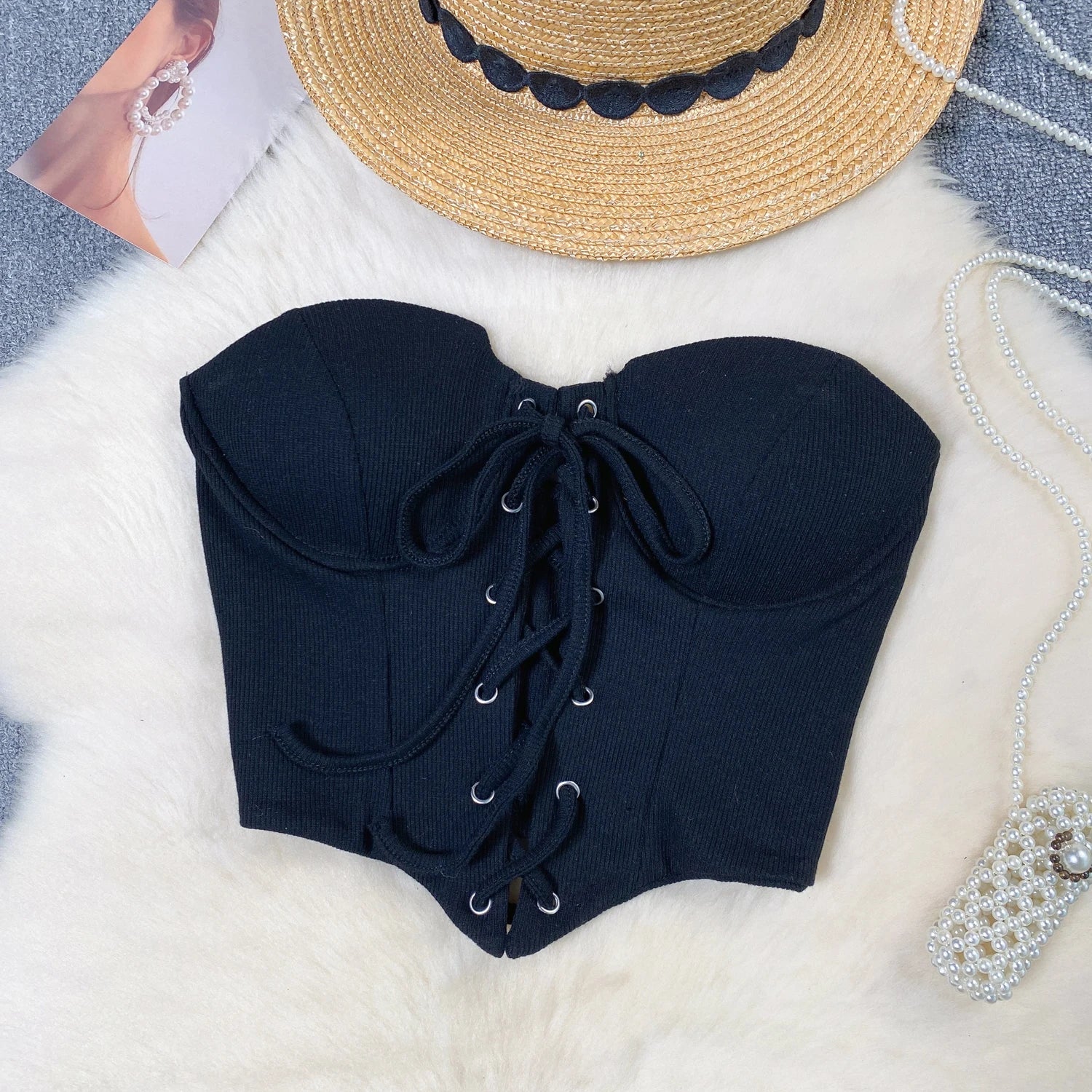 Off Shoulder Bandage Tube Top