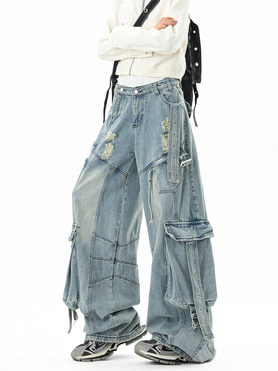 High Street Solid Color Jeans