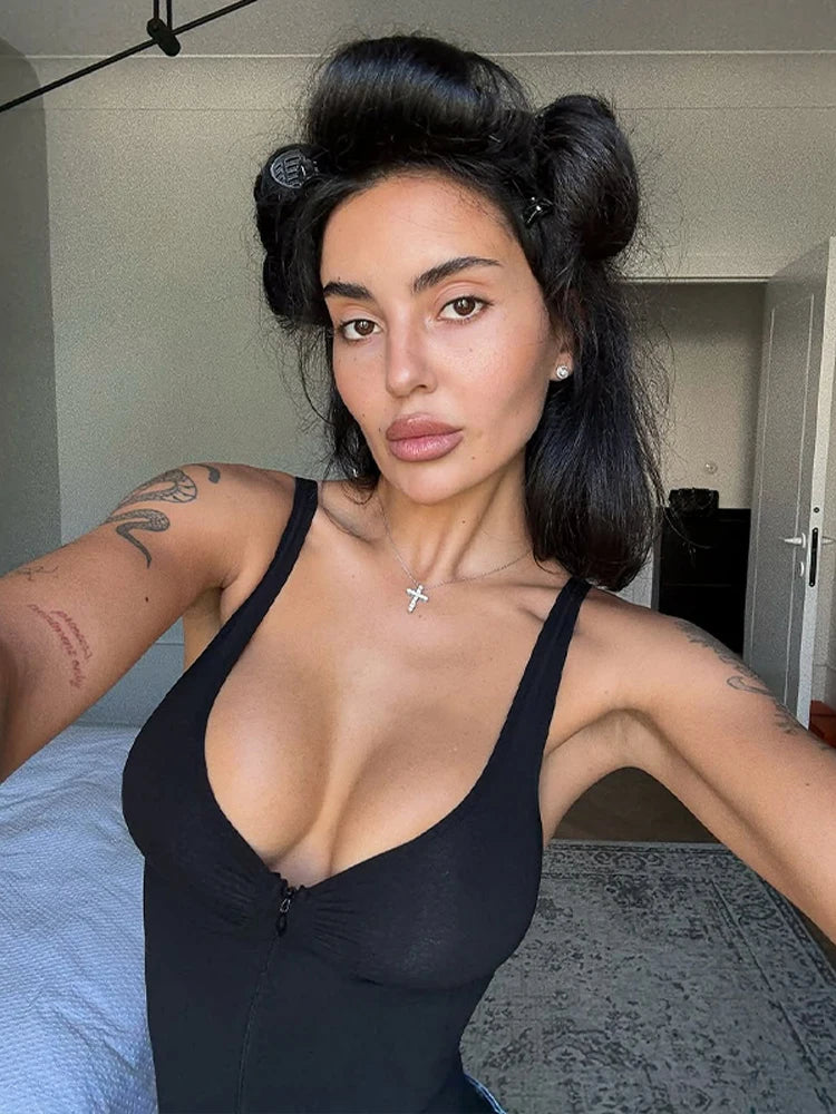 Solid Sleeveless Bodysuit