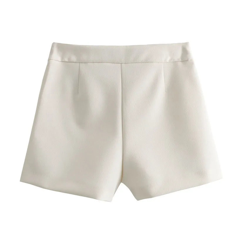 High Waist Asymmetrical Shorts