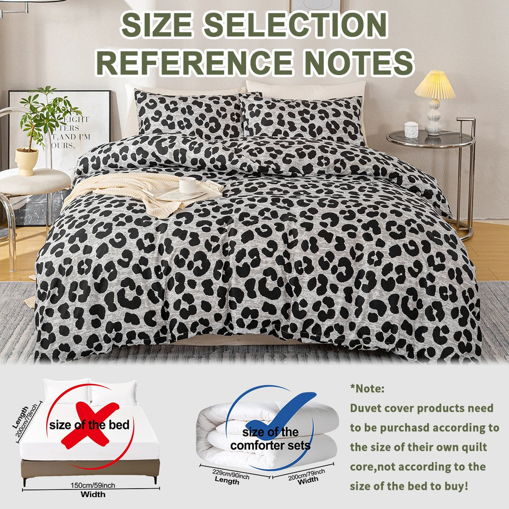 Leopard Print Duvet Set
