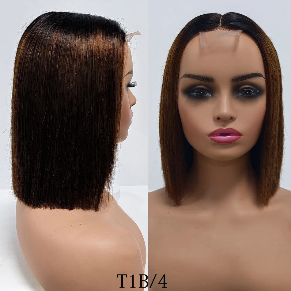 200% Density Bob Straight Lace Closure Wigs