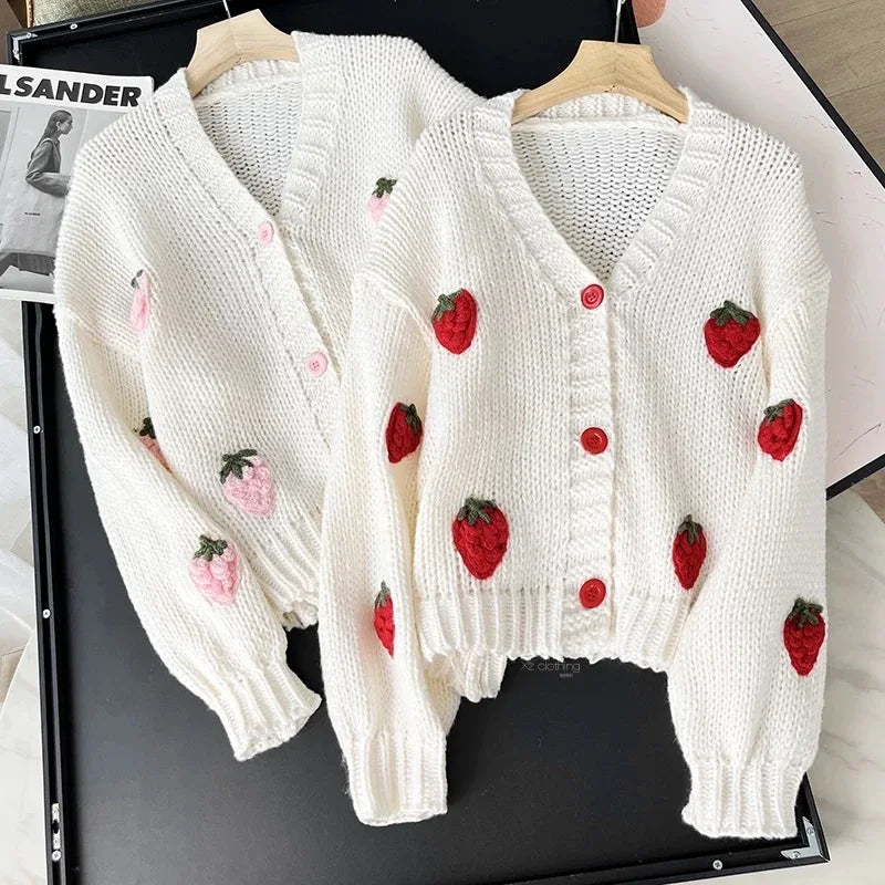 Strawberry Cardigan