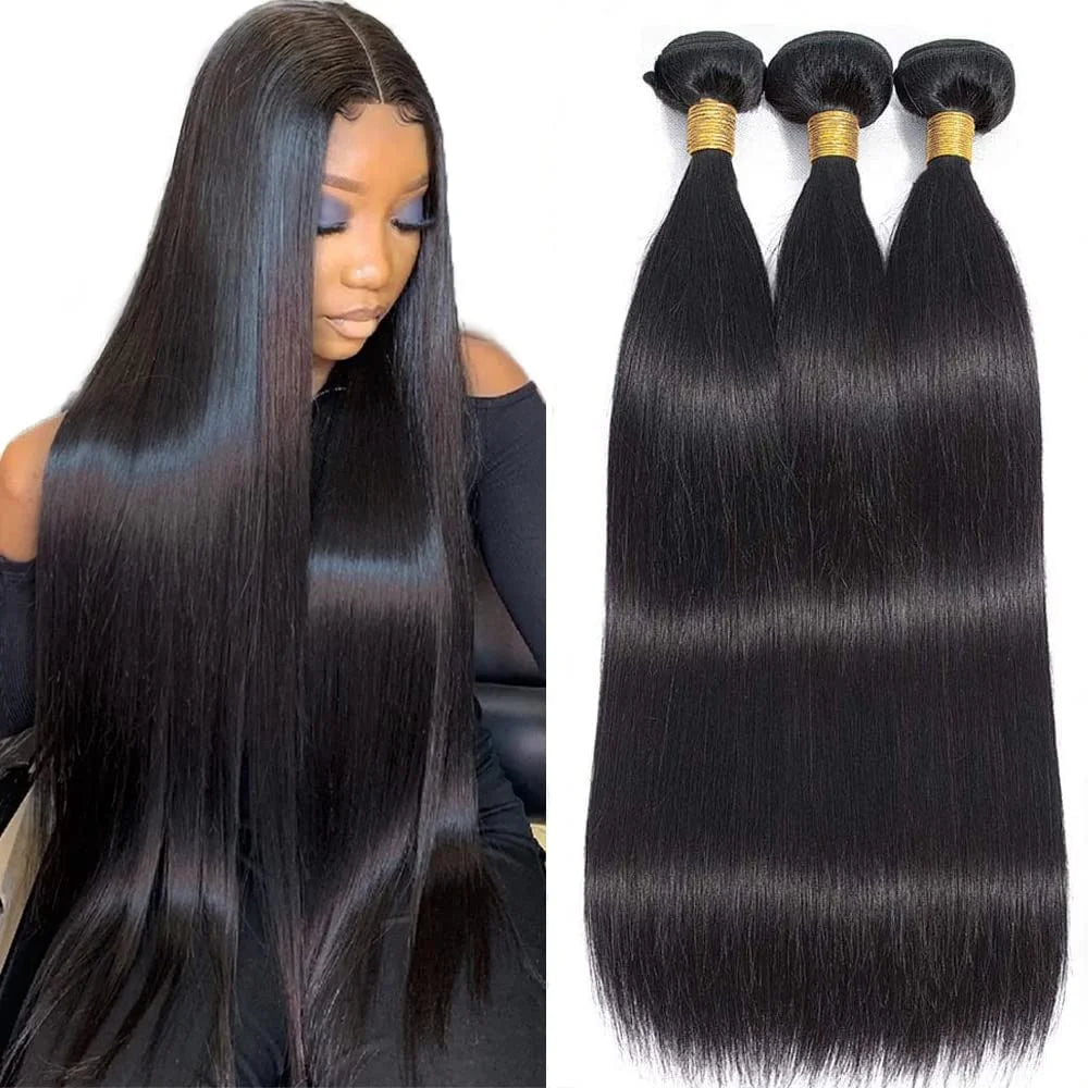 10A Brazilian Straight Human Hair Bundles