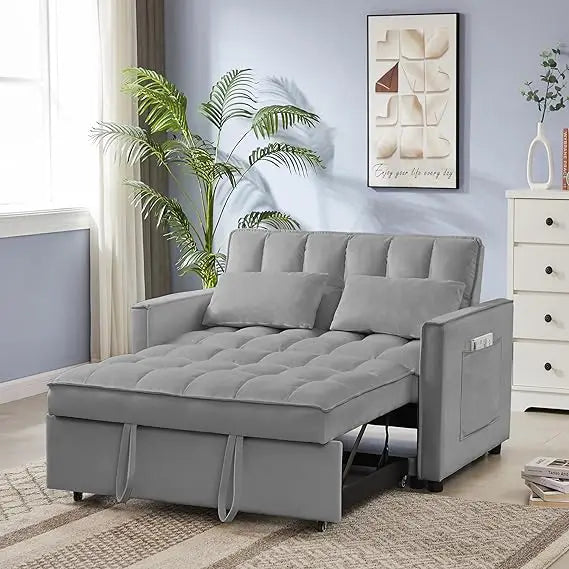 65'' 3-in-1 Folding Convertible Sofa Bed