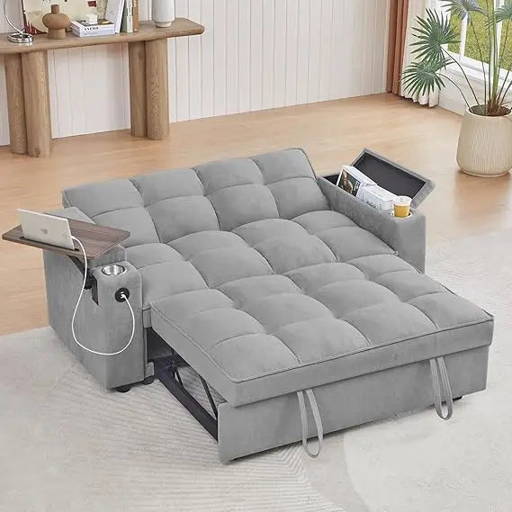 65'' 3-in-1 Folding Convertible Sofa Bed