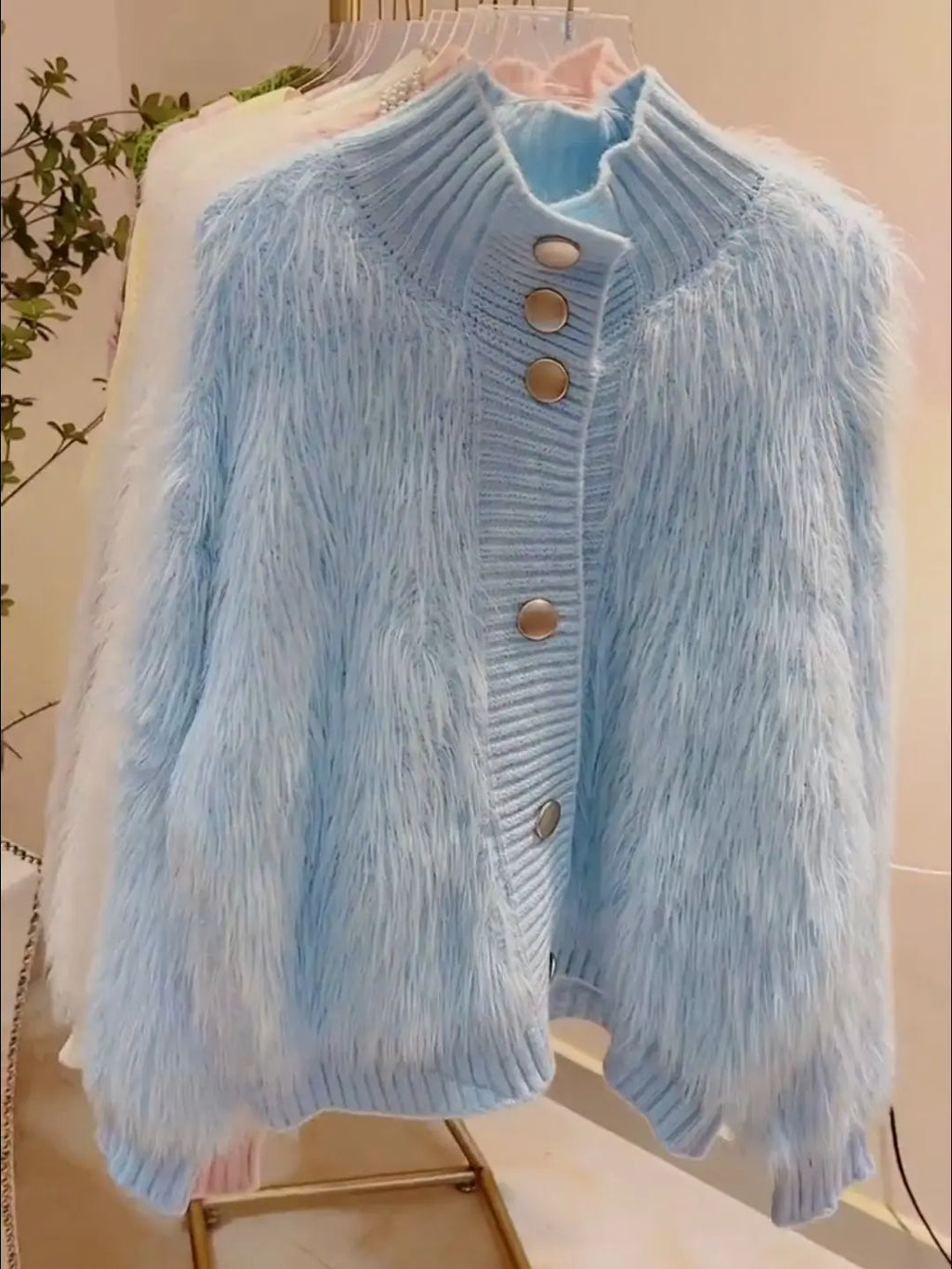 Faux Fur Cardigan