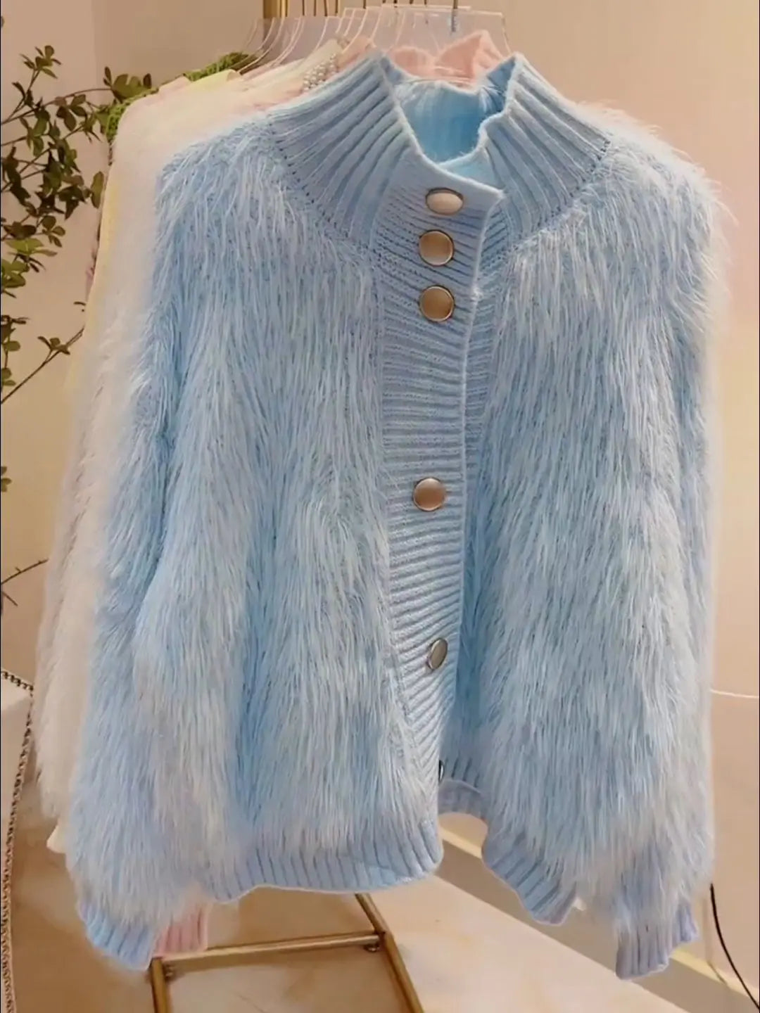 Faux Fur Cardigan