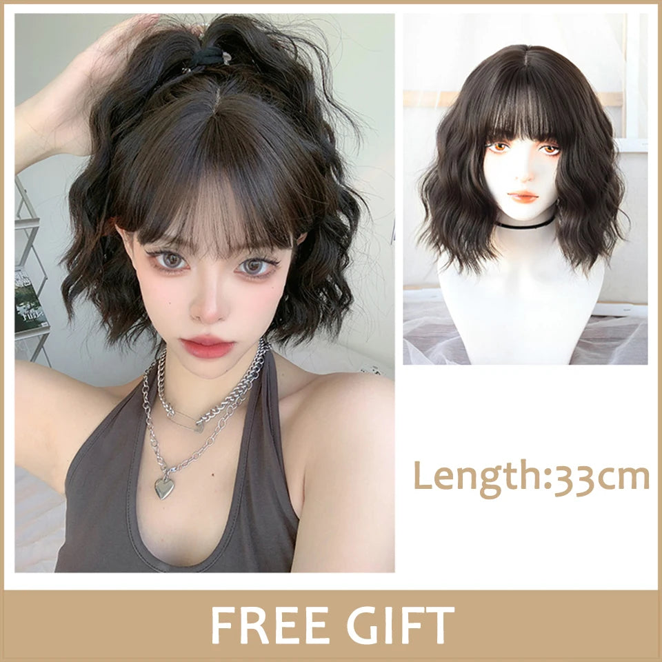 Short Curly Bob Synthetic Wig