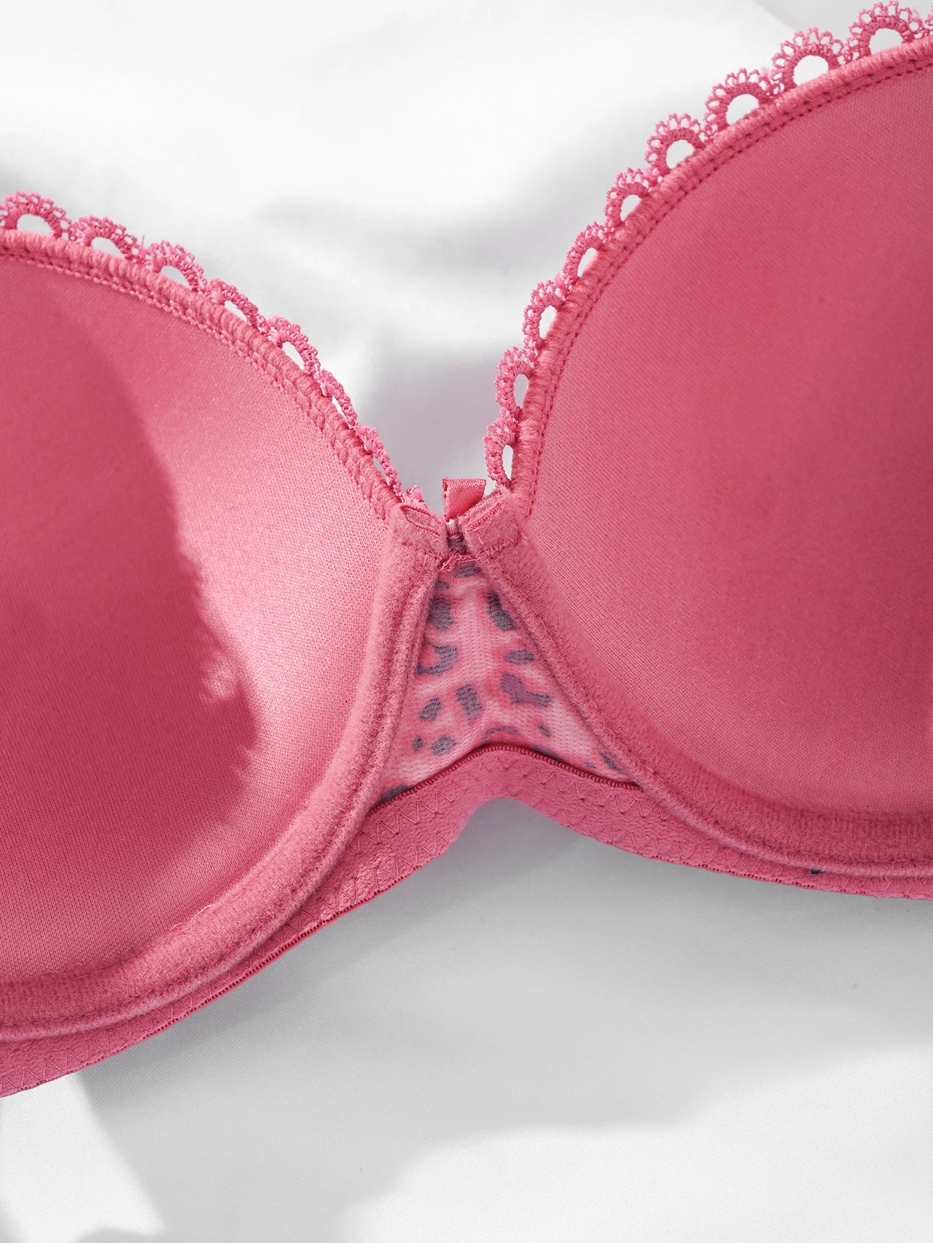 Leopard Print Push Up Bra