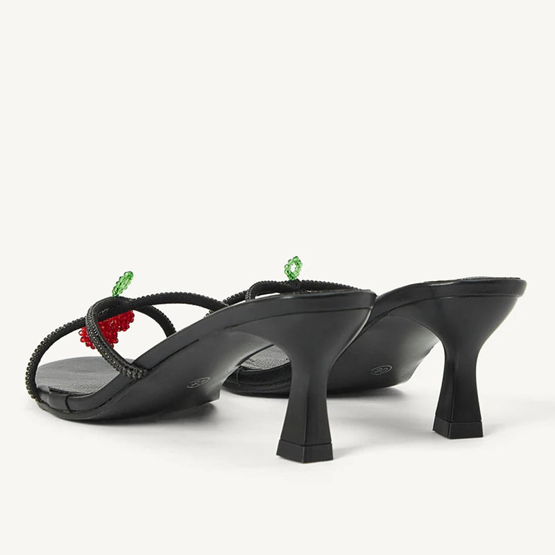 Cherry Strap Slippers