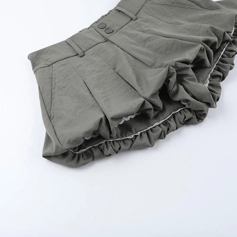 Low Waist Flower Bud Skirt