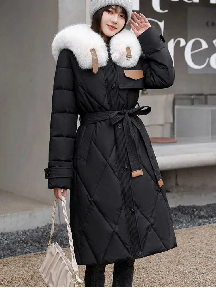 Long Sleeve Down Cotton Jacket