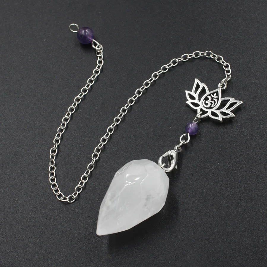 Natural Stone Pendant Crystal Pendulum