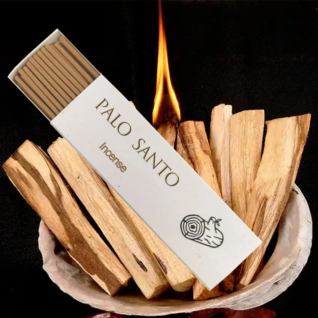 30 High-Grade Palo Santo Sticks, White Sage, Cedar, and Coffee-Scented Sticks
