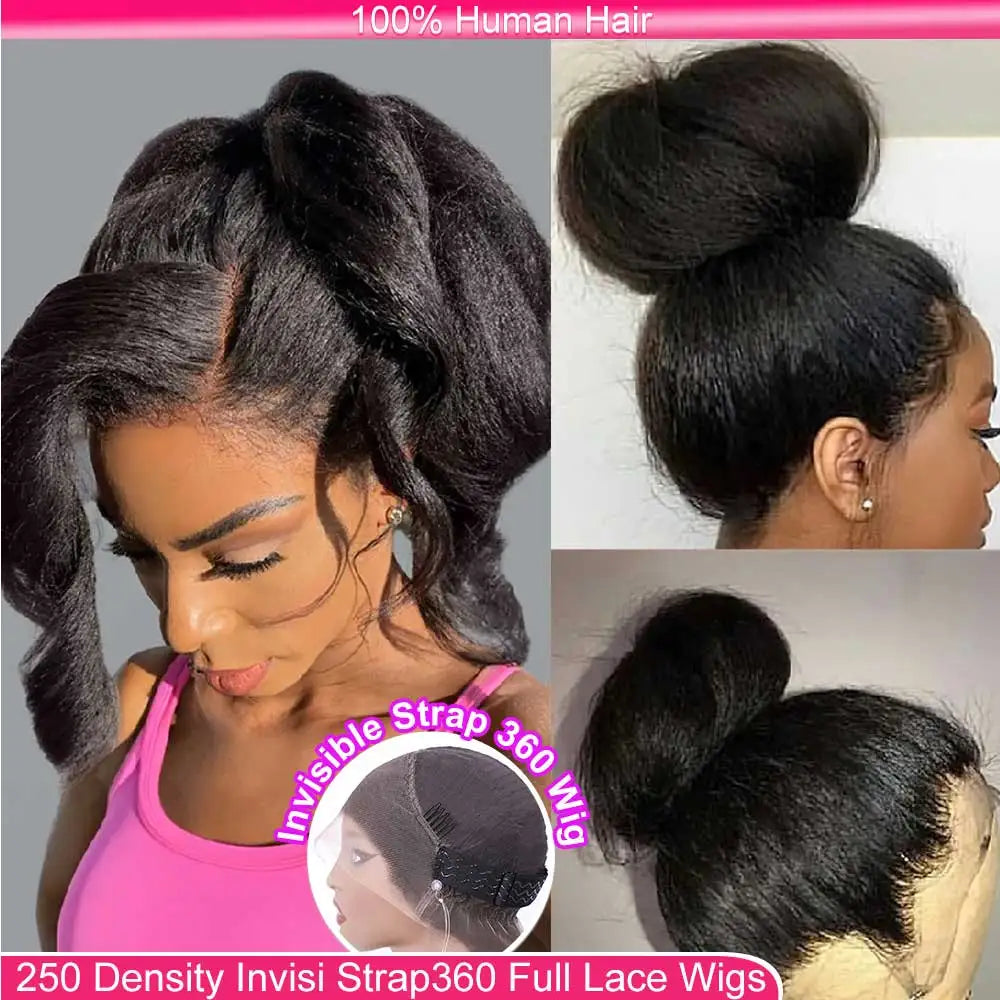 Invisible Strap 360 Full Hd Glueless Wig