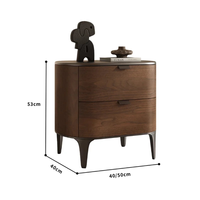 ☕ The "Midnight Mocha" Curved Nightstand ☕