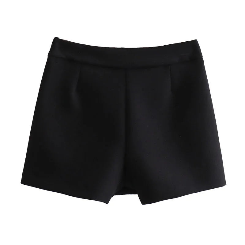 High Waist Asymmetrical Shorts