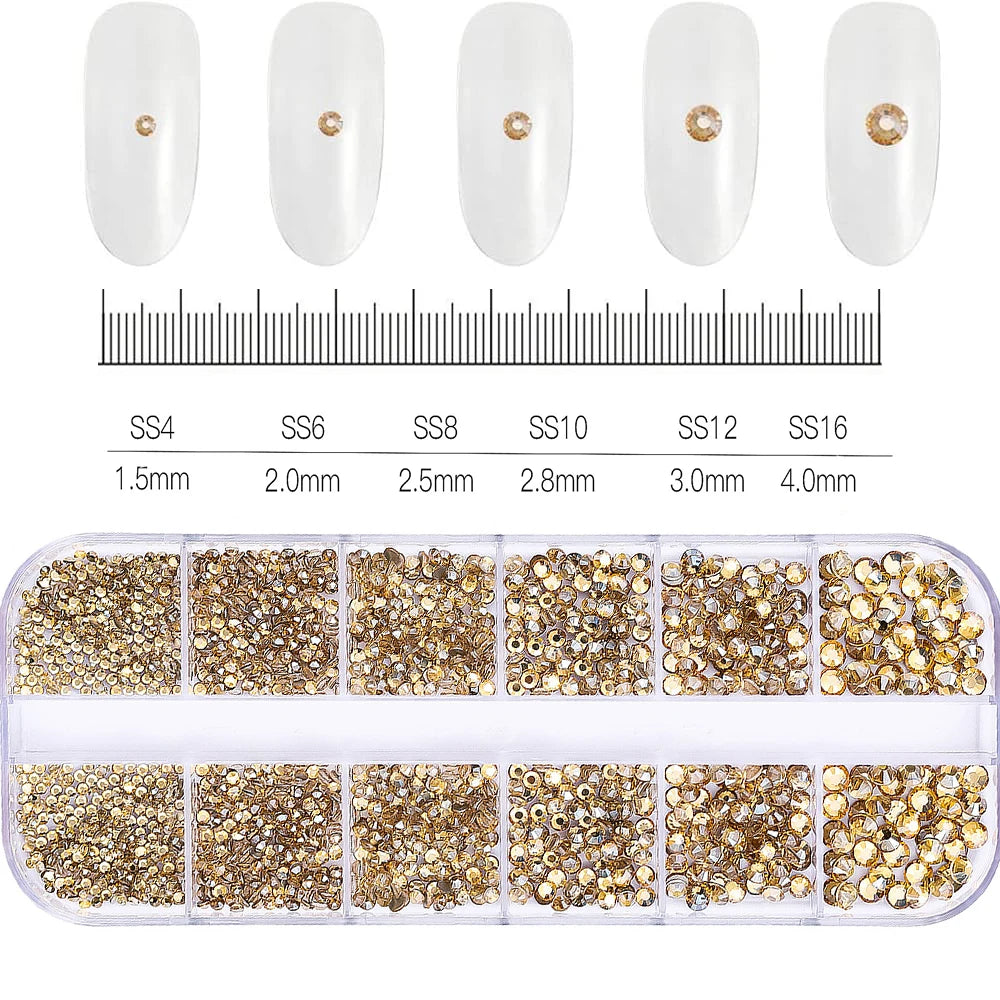180pcs AB Flatback Glass Nail Art Rhinestones Multi-shape Mixed Diamond Gems Blue Purple Crystal Stones For DIY Nail Decoration