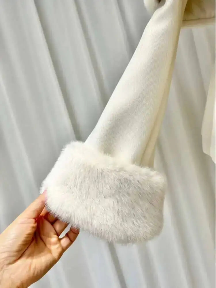 2 Pcs Set Off Shoulder Removable Shawl Diamond Button Top Hip Wrap Skirt