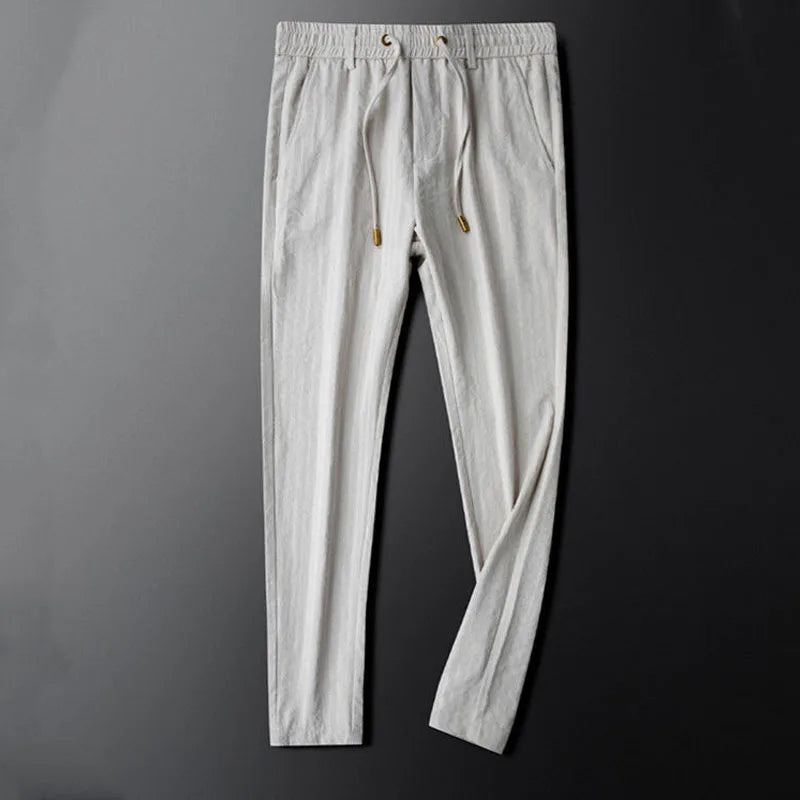 All-Match Trend Elastic Waist Straight Sports Pants