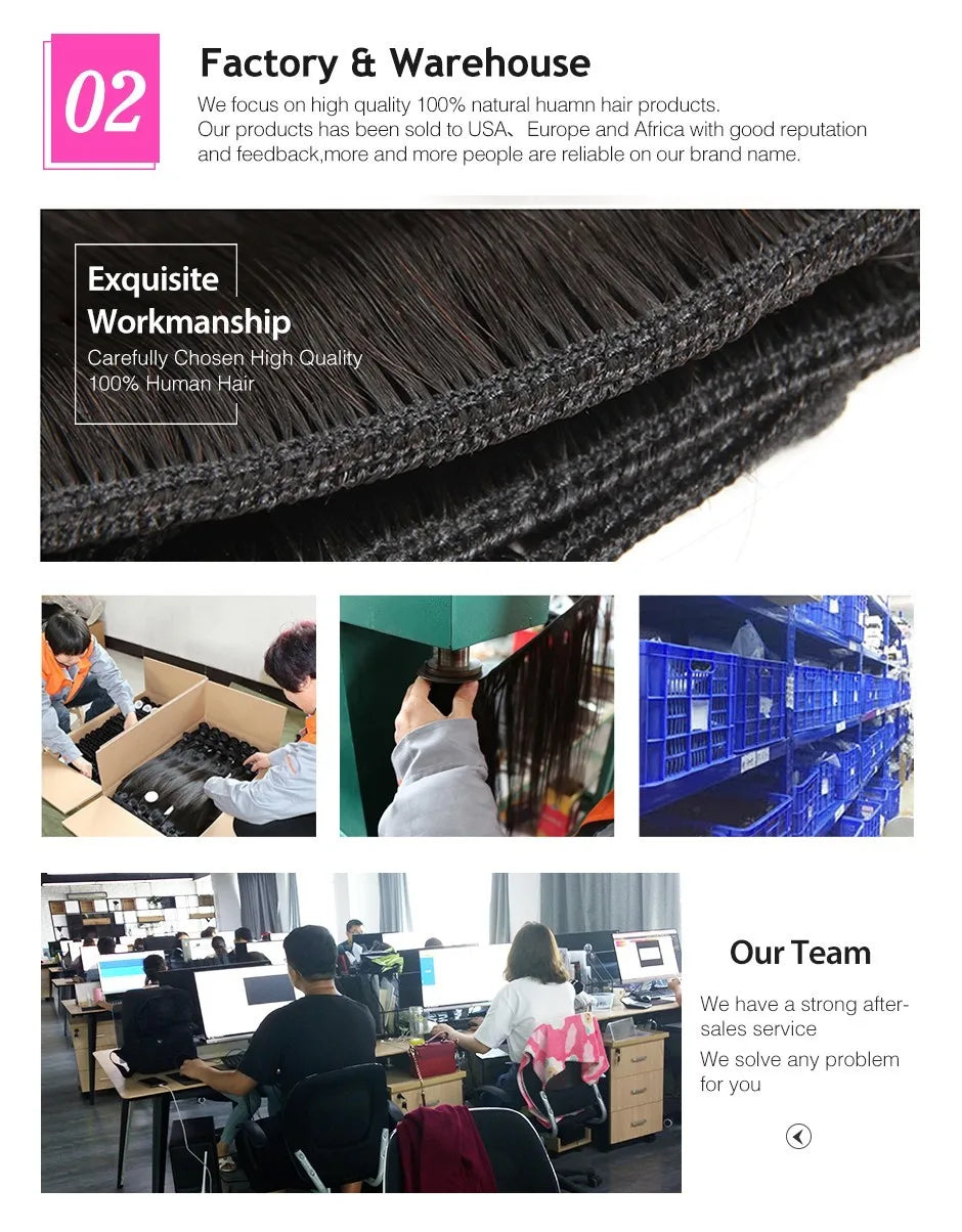 Peruvian Yaki Straight Hair Bundles 100% Human Hair Extensions Kinky Straight Virgin Hair Weave Bundles Deal Double Weft Bulk