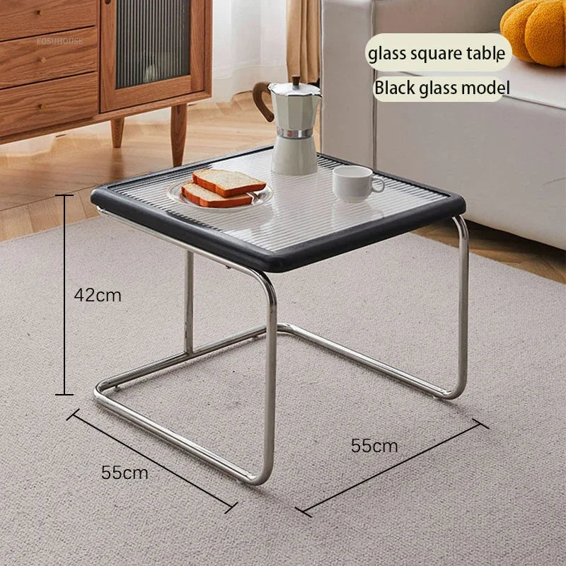 Japanese Stainless Steel Retro Coffee Table