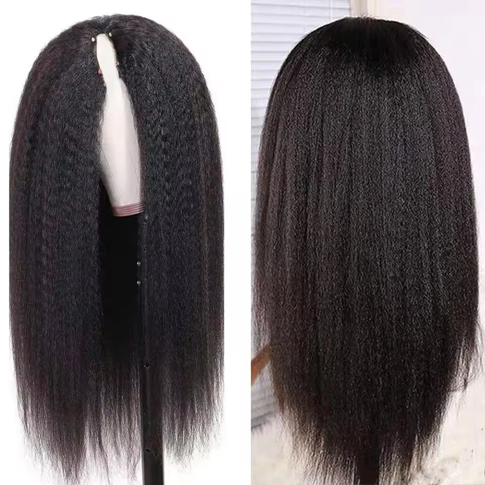 Kinky Straight V Part Wig
