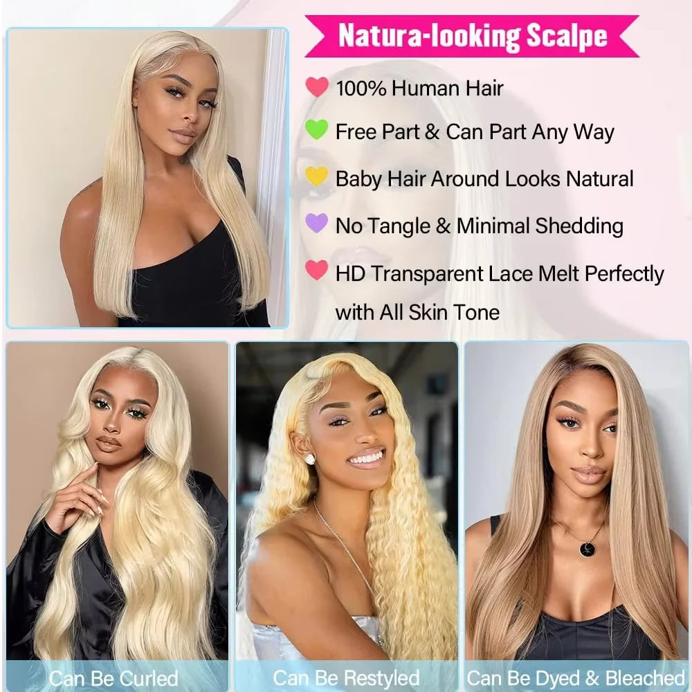 Blonde 613 Lace Front Wig