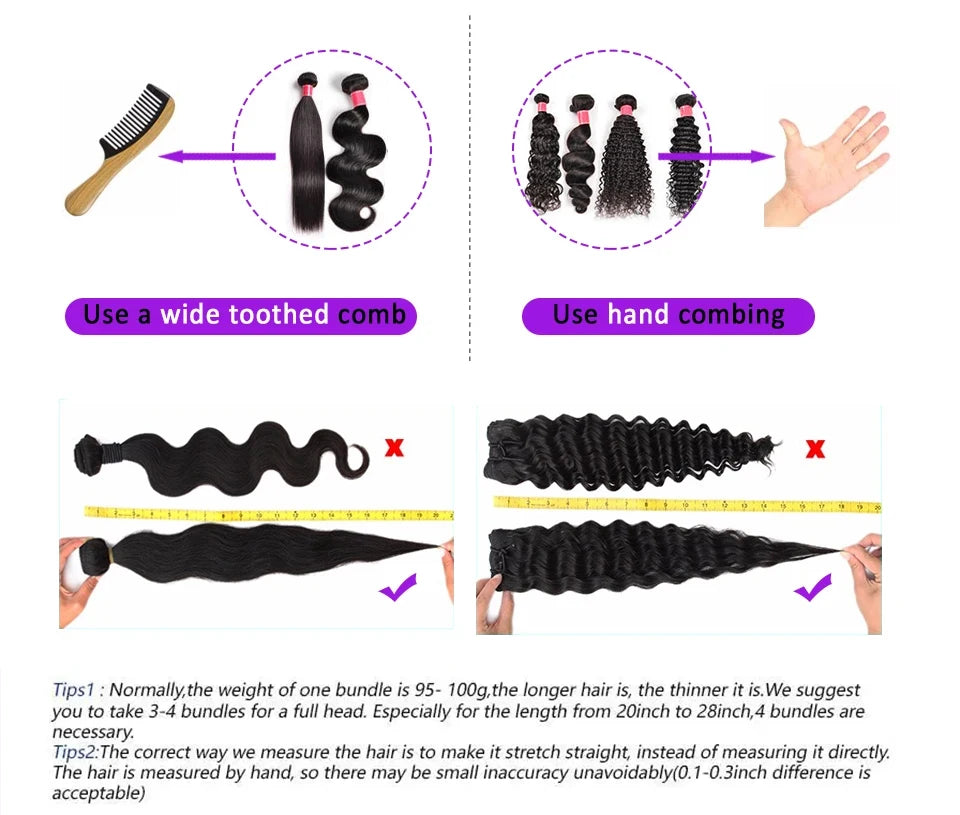 Loose Deep Wave Human Hair Bundles With 5x5 6x6 HD Lace Closure Frontal With Bundles Virgin Raw Hair Weave Hair Extension 8-40"